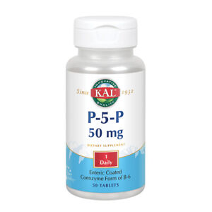 KAL P-5-P Vitamin B-6 | 50 Enteric Coated Tablets