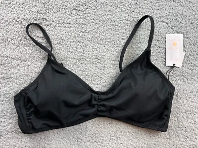 Shade & Shore 女式大码 (12-14) Shirred 罗纹胸罩比基尼上衣 — 第 1/4 张图片