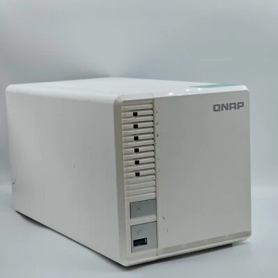 QNAP TS-328 3 Bay 2GB Desktop NAS Enclosure DISKLESS Not Working Read. DHL. - Image 1 of 4