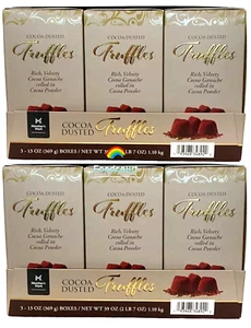 2 Packs Member's Mark Cocoa Dusted Truffles, 3ct 39oz Each Pack, Total 6 boxes - Picture 1 of 7