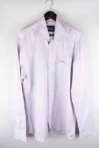Peak Performance KINGS TW S Men Casual Shirt Blue Check Cotton size 2XL - Picture 1 of 7