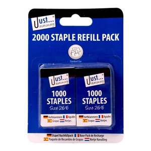 [Pack Of 3] 2000 Staples Metal Refill Pins Use For Home Office School Stationery - Picture 1 of 2