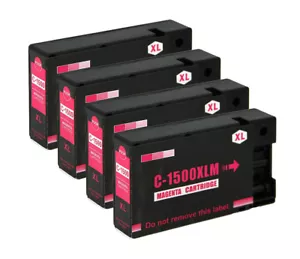 4 cartuchos de tinta magenta C1500XL, para Maxify MB2050 MB2150 MB2350 MB2750, NO OEM - Imagen 1 de 1