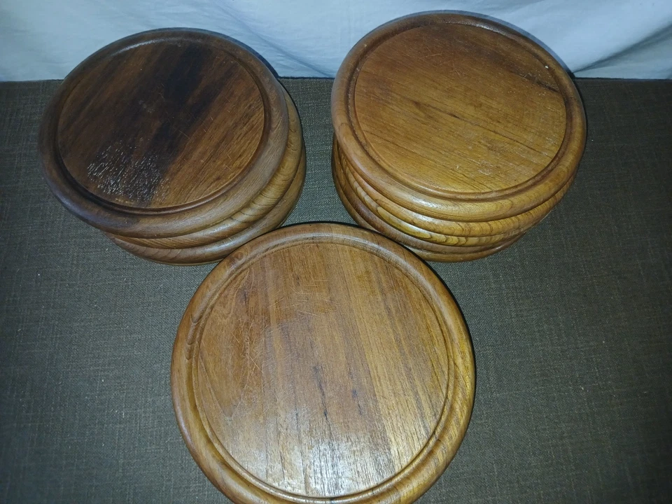 12er Set Holzteller Brotzeitteller aus Holz 26 cm - Bild 1 von 4