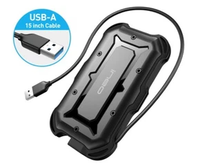 USB 3.0 Gehäuse für 2,5" SSD/HDD, IP66 Wassergeschützt, integriertes USB Kabel - Bild 1 von 9