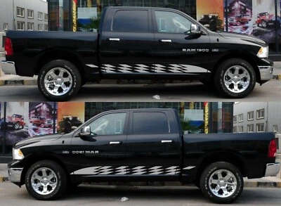 Side Stripe Lift for Dodge Ram 1500 2500 light pickup graphic hitch 2015-2019 up - Image 1 of 4