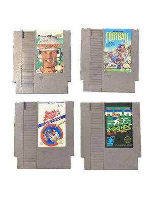 Lote NES (4) Mariscal de campo deportivo, bases cargadas2, fútbol americano Nes, lucha de 10 yardas  Foto 1 de 2