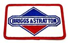 Briggs & Stratton Aufnäher bestickt 4 Zoll roter Rand Neu aus altem Lagerbestand Neu Vintage