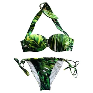 DOLCE & GABBANA grün tropisch Bikini Bademode Badeanzug Beachwear 4IT UK12 L - Bild 1 von 7