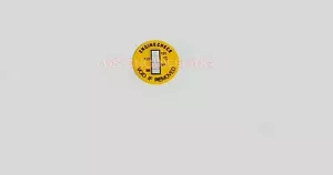 Engine cylinder head heat temperature tab / warranty sticker x1 **Large** - Picture 1 of 1