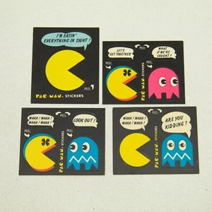 Fleer Pac-Man Sticker Karten 4 Stück (42, 44, 45, 47, 51) 1980 Arcade - Bild 1 von 5