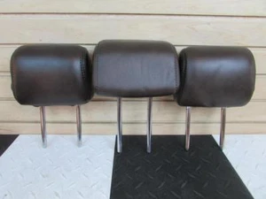 2016 Lincoln MKX Rear Headrests *Set Of 3* Brown Leather w/ Tilt Function - Foto 1 di 11