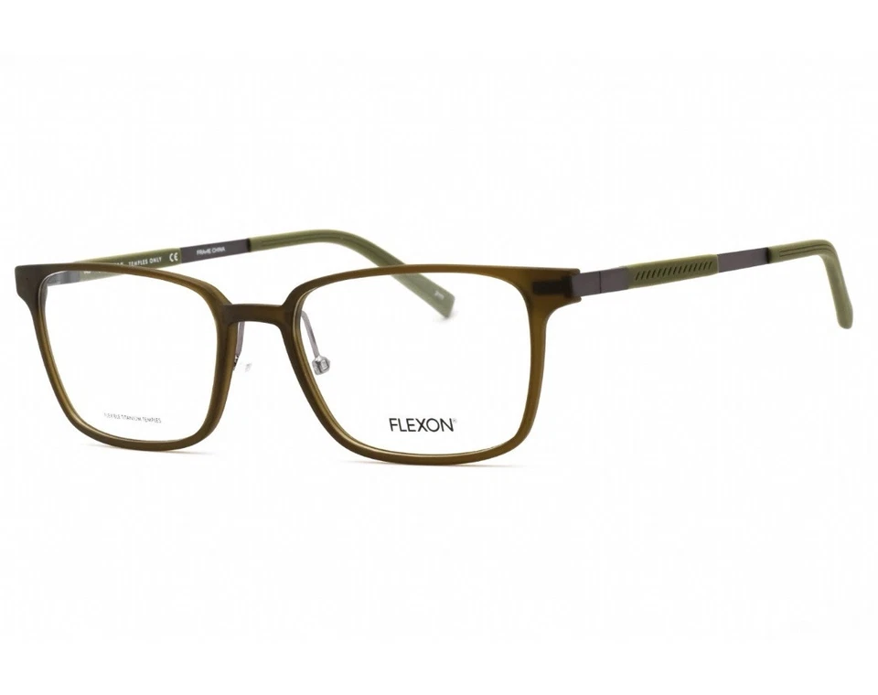 FLEXON Eyeglasses EP8007 313 54mm Olive Flex Titanium Arms Mens OPHTHALMIC FRAME