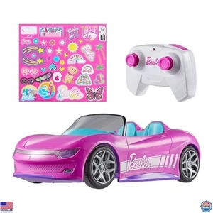 Hot Wheels Barbie ferngesteuertes rosa Cabrio Auto - für 2 Puppen, geöffnet - Bild 1 von 6