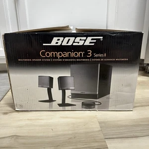 Bose® Companion 3 Series II Multimedia Speaker System Black Brand New Open Box - Picture 1 of 13