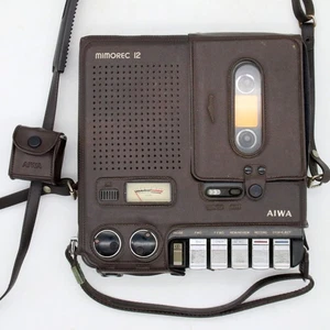Grabadora de cinta de control de velocidad variable Aiwa Mimorec 12 TP-12 de colección - NECESITA CINTURÓN - Imagen 1 de 20
