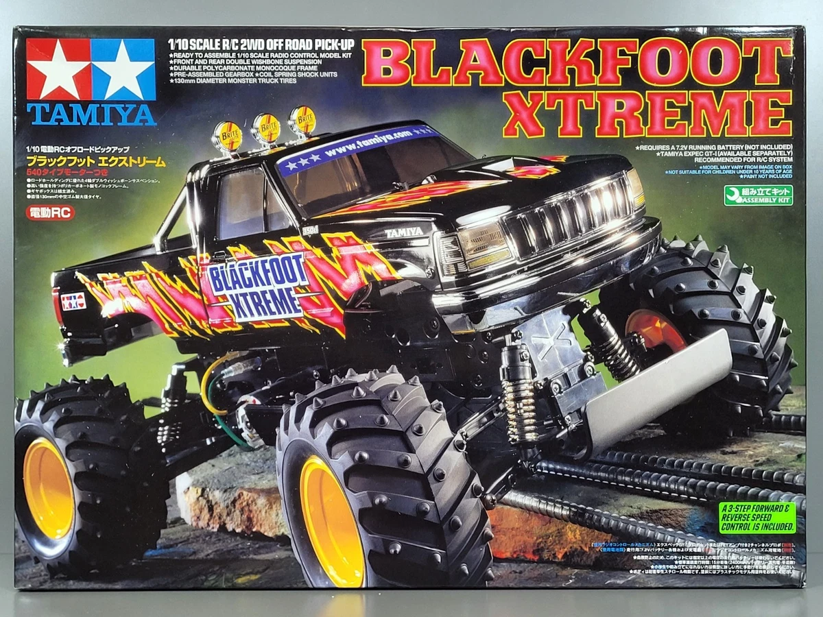 ホビーラジコン TAMIYA 1/10 SCALE R/C \"KING BLACK FOOT\" Tamiya King Blackfoot 1/10 RC Monster Truck Kit 58192 - YouTube