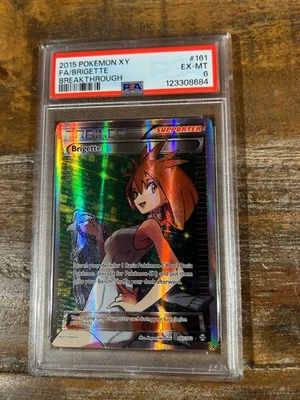 POKEMON 2015 XY Breakthrough Full Art Trainer BRIGETTE #161 PSA 6 RARE - Image 1 of 2