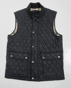 Burberry Brit Men's Diamond Quilted Vest Black Size M - Picture 1 of 12