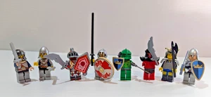 Lego Castle Kings Nexo Knights Minifigure Lot 8 + Armour Shields & Weapons - Bild 1 von 5