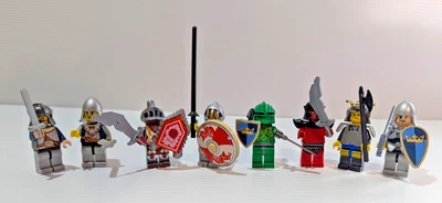Lego Castillo Reyes Nexo Caballeros Minifigura Lote 8 + Escudos de Armadura y Armas Foto 1 de 4