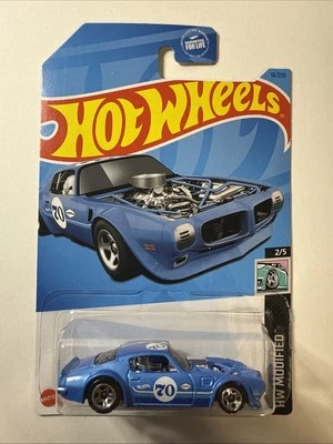 2023 Hot Wheels 1970 Pontiac Firebird Blue #18/250 HW Modified #2/5 - Image 1 of 3
