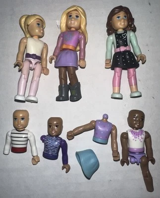 Lot Of 3 Megabloks Mega Construx American Girl Figures 2.5” + Extras - Image 1 of 2
