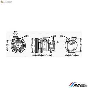 KOMPRESSOR KLIMAANLAGE MZAK207 FÜR MAZDA ZJ07/ZJ30/ZJ32 1.3L Z627/Z601 1.6L - Picture 1 of 9