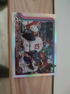 2025 Topps Series 1 Baseball Rainbow Foilboard Atlanta Braves #110 - Bild 1 von 1