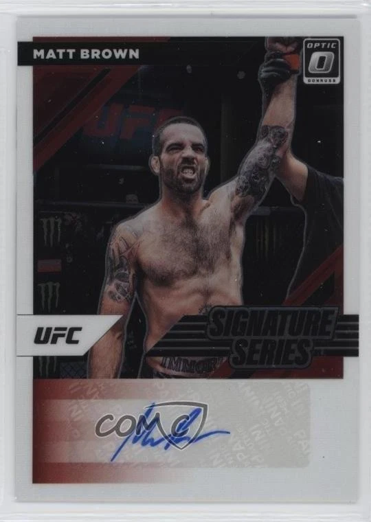 2022 Panini Donruss Optic UFC Signature Series Matt Brown #SS-MBR Auto - Image 1 of 2