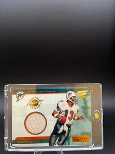 DAN MARINO 2000 Pacific Revolution Game Worn Jersey RELIC /777 MIAMI DOLPHINS - Picture 1 of 2