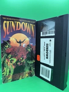 Sundown VHS Tape Movie Vampire Cult Classic Vestron Video 1990 Bruce Campbell - Picture 1 of 2