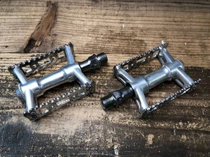 Mishima MKS Sylvan Stream Next Flat Pedal Silver MTB Bike Clipless C Used - Picture 1 of 9
