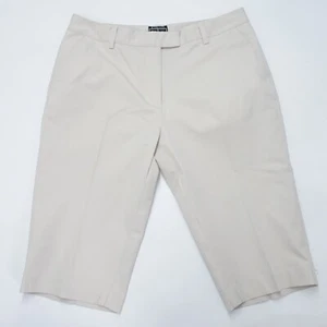 Adidas Capri Pants Womens 10 Gray 100% Polyester High-Rise Classic Straight Leg - Picture 1 of 6