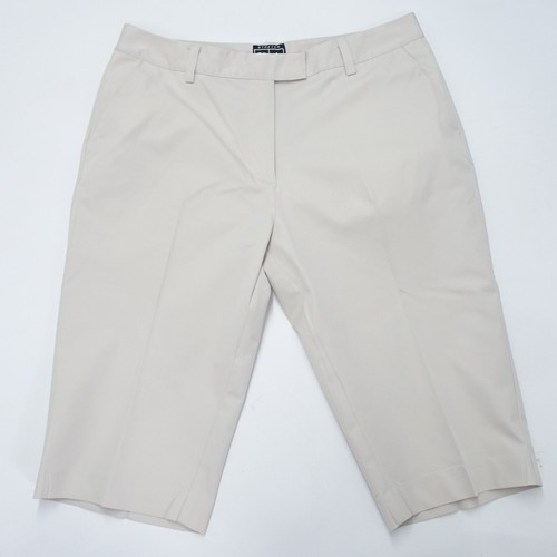 Adidas Capri Pantalone Donna 10 Grigio 100% Poliestere Vita Alta Classico Gamba Dritta