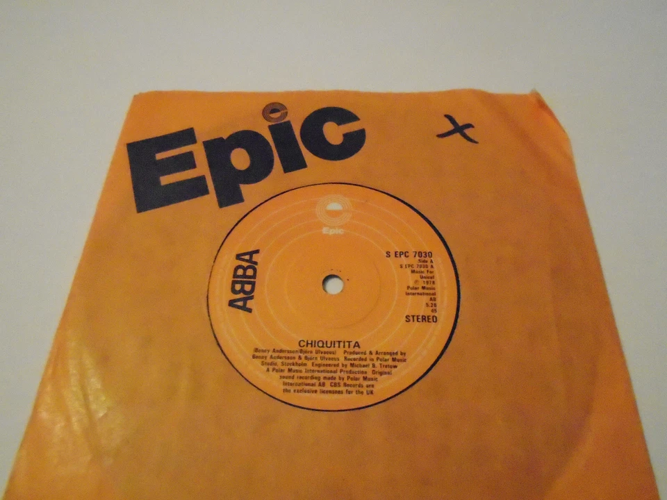 Abba - Chiquitita - 7'' Vinyl Record Single - S EPC 7030 (1979) - Image 1 of 1