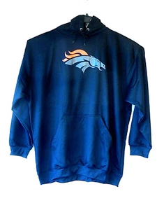 Denver Broncos Hoodie Logo Jersey Black Pullover Men's Size 4X NWT - Picture 1 of 8
