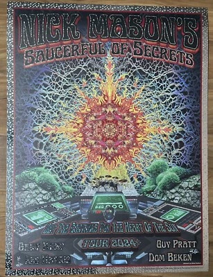 Nick Mason POSTER Saucerful of Secrets 2024 FOIL AE signed #48/50 - Image 1 of 3