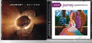 JOURNEY 2 CD COLLECTION ECLIPSE, GREATEST HITS LIVE, US PRESSINGS, PROG ROCK - Picture 1 of 4