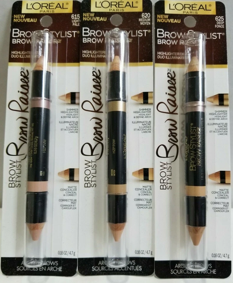 BUY 2 GET 1 FREE ADD 3 TO CART L'Oreal Brow Stylist Raiser Highlighter Duo - Image 1 of 1