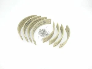For Fit Willys Jeep Brake Shoe 8" Leather Pad Lining Kit With Rivets - Picture 1 of 5