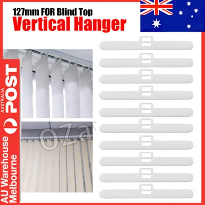 10x 127mm Vertical Blind Top Hangers For Slats Hanger Blade Curtain Spare Parts - image 1 of 4