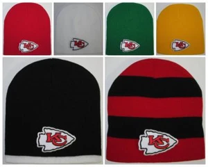 Kansas City Chiefs Beanie ~ Strickmütze ~ CLASSIC NFL PATCH/LOGO ~ 5 coole Farben ~ Neu - Bild 1 von 9