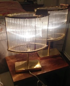 Lillian August Classic Art Deco Gold Table Lamps (2) - Picture 1 of 8