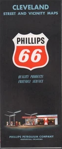1962 Phillips 66 Road Map: Cleveland Street and Vicinity NOS - Picture 1 of 1