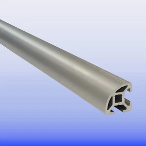 Alu Profil 20 x 20 Nut 6 B LR Halbrund Alu silber eloxiert Nutprofil Aluprofil - Bild 1 von 9