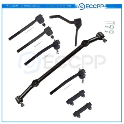 8PCS Front Tie Rods Center Link Idler Arm Kit Fits  1978-1981 Pontiac Catalina - Image 1 of 4