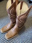 Don Cuco Brown Stitched Leather  Cowboy Boots 27 1/2 Ee Sharp Boots-Euc