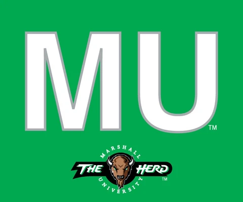 MARSHALL 5"x 6" BLOCK LETTER MAGNET-THUNDERING HERD CAR MAGNET-NEW FOR 2016 Cover