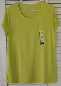 WOMEN'S NO BOUNDARIES GREEN T-SHIRT, ROUND NECK, SHORT SLEEVES, SIZE XL (15-17) - Picture 1 of 7